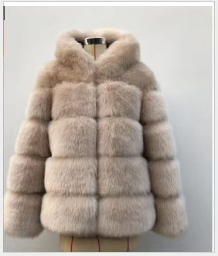 long-sleeved mink fur cardigan