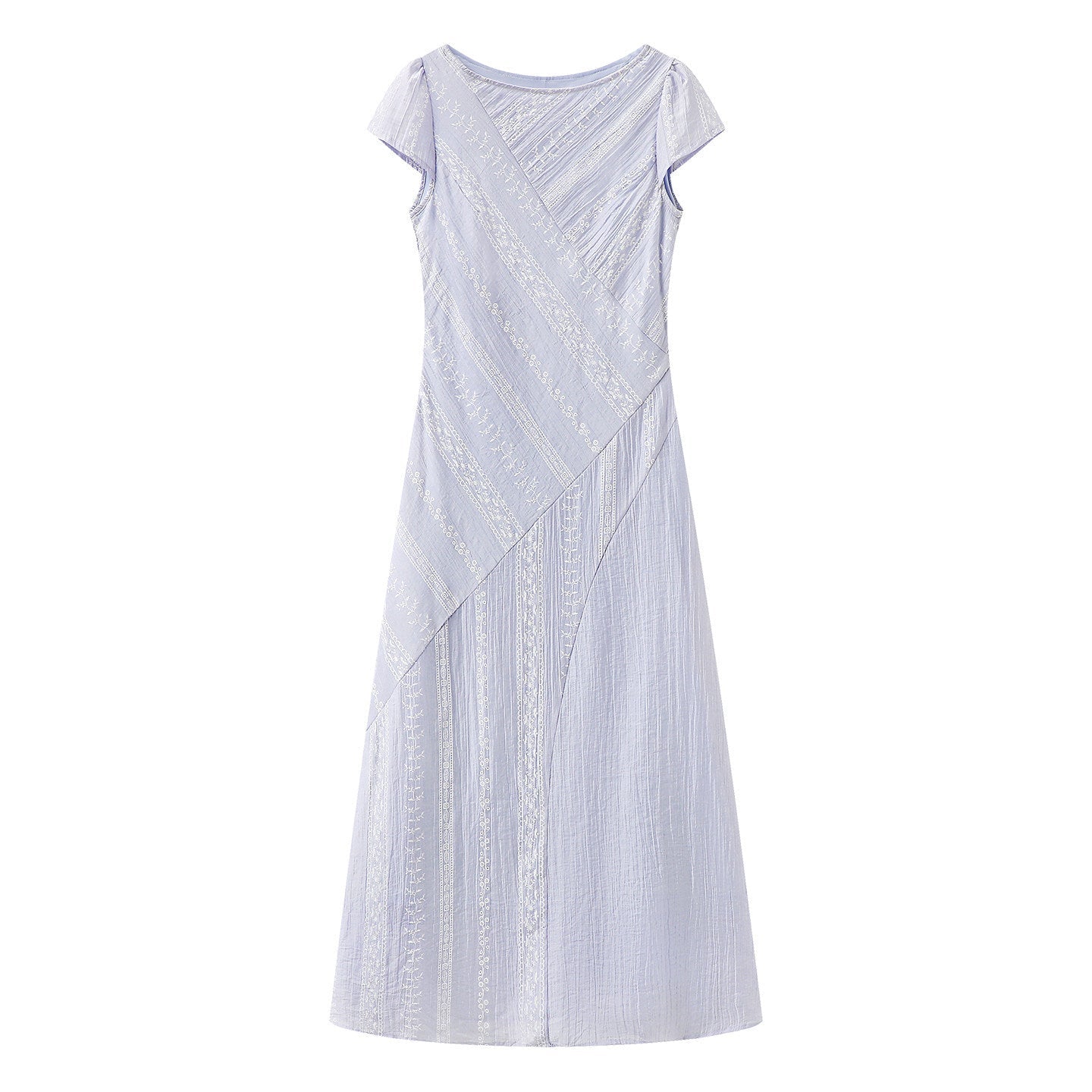 Lily Lyocell fiber embroidery midi dress