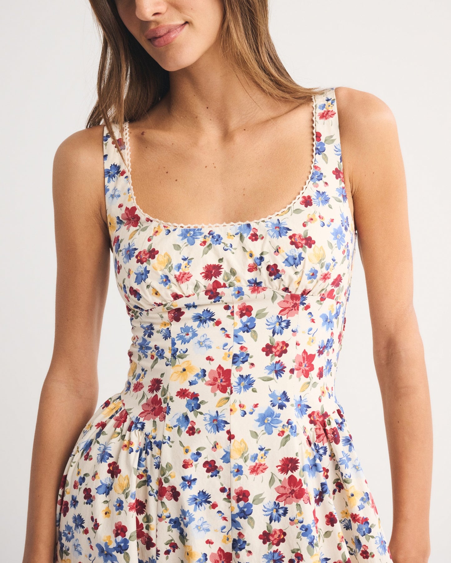 floral print slim large pendulum slip dress