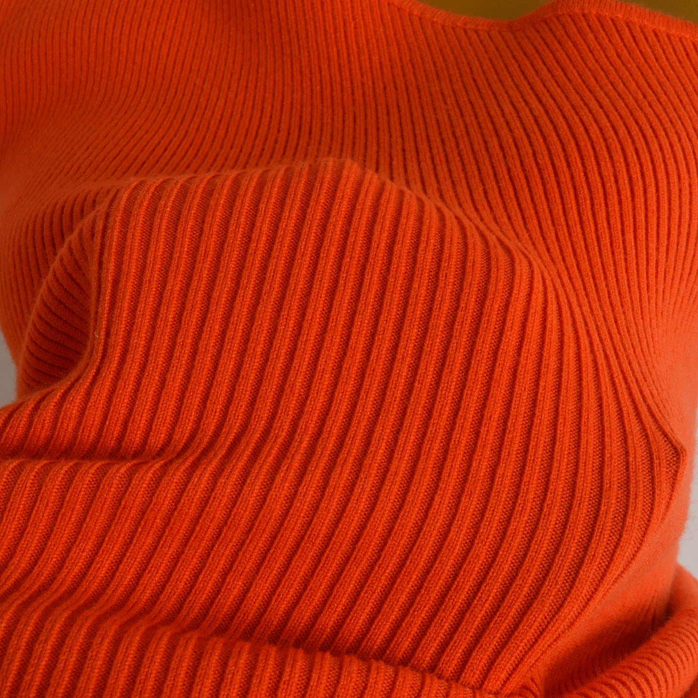 slanted collar knitted off-the-shoulder dress