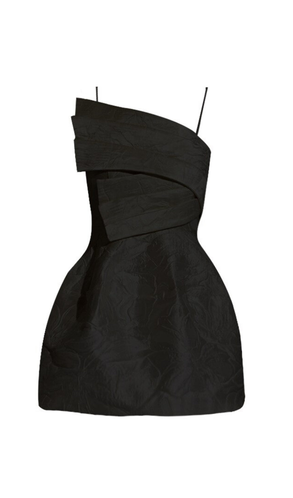 Black Strappy Mini Dress - Backless Party Dress with Adjustable Straps