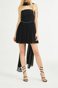 Nadine embellished pleated dress