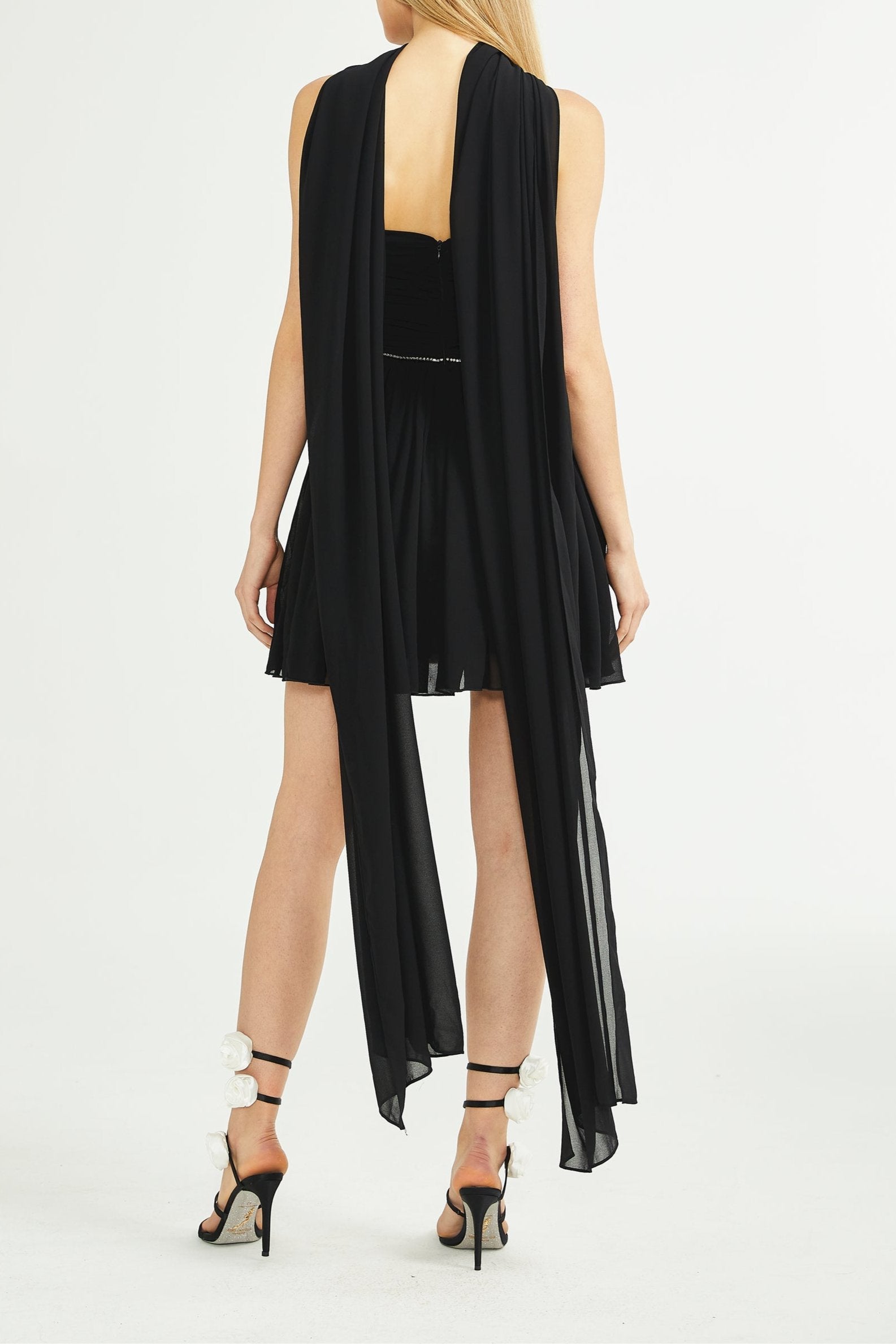 Nadine embellished pleated dress