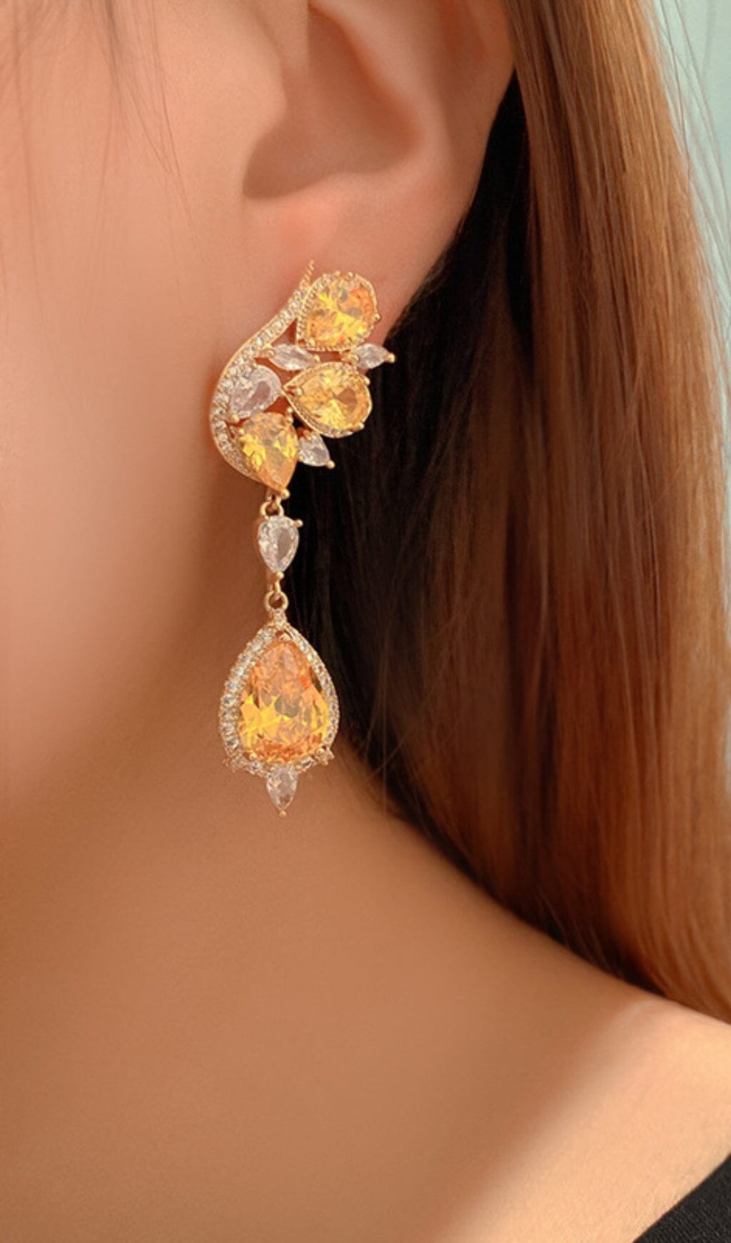 BUTTERFLY TOPAZ EARRINGS