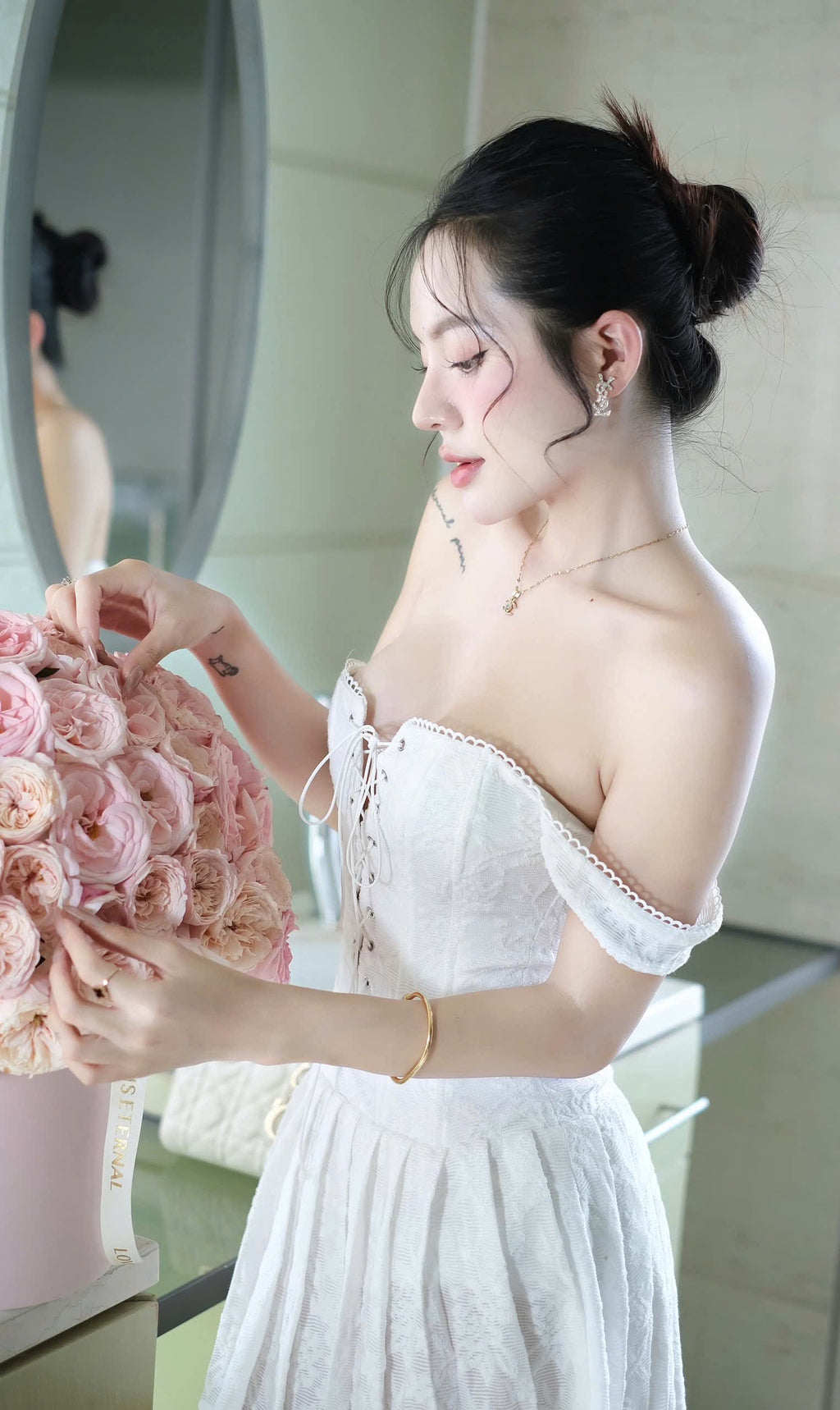 Champagne Tassel Feather Mini Dress - Luxe Gold Party Dress