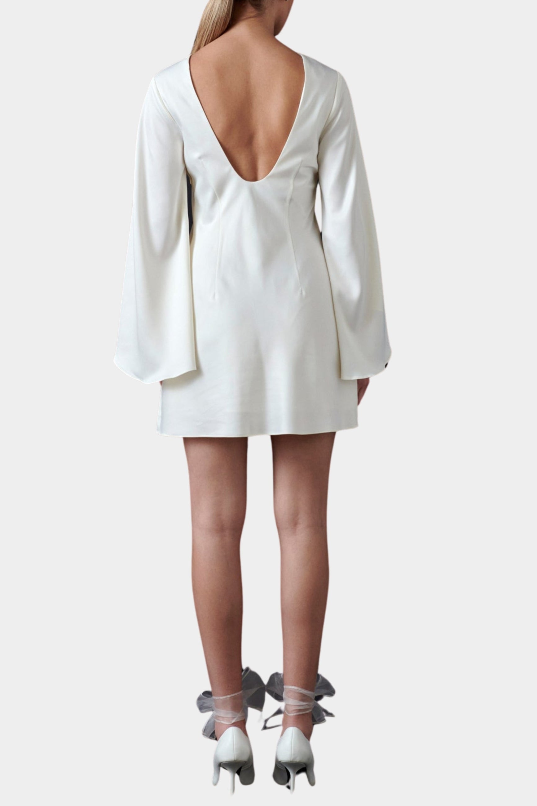 BELL-SLEEVE MINI DRESS