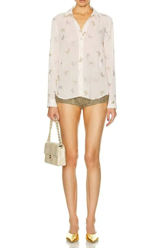 laurent blouse in white