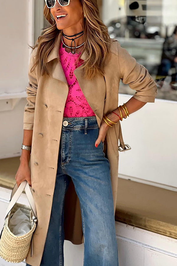 The Sun Crochet Lace Puff Sleeve Blouse