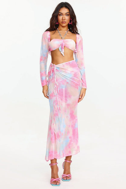 Moto Gradient Chain Bikini Set