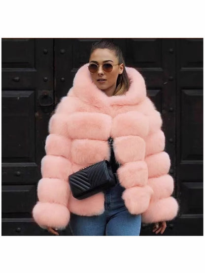 long-sleeved mink fur cardigan