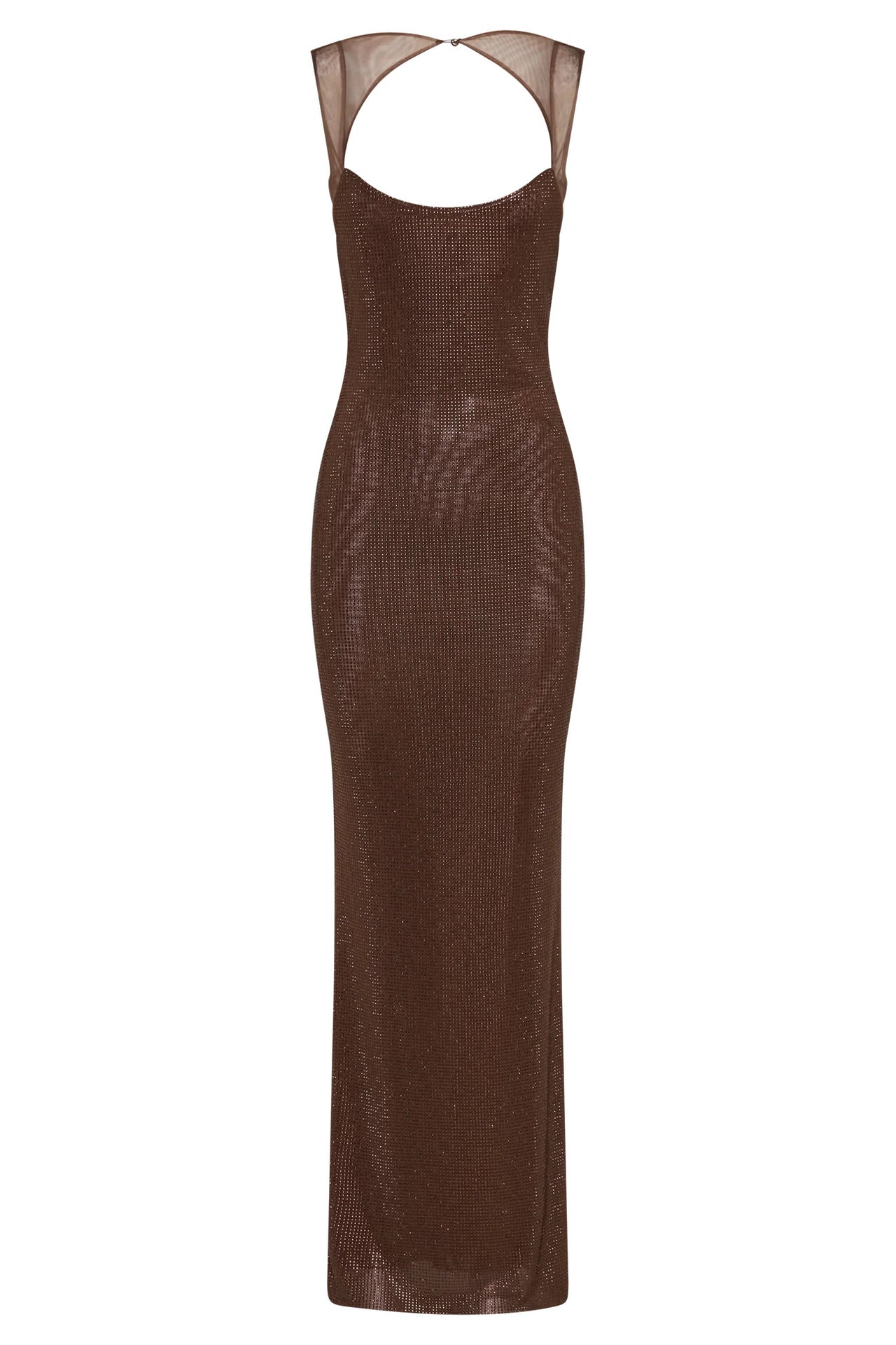 Hot Diamond Hip Skirt Open Back Dress