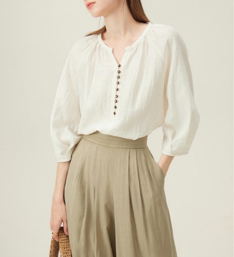 Loose & relaxed French linen shirt