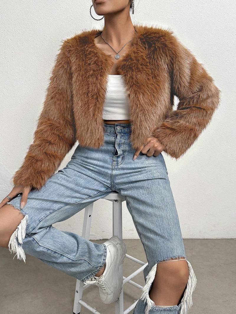 fur jackets imitation fox