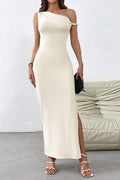 lucy white Off-shoulder maxi dress