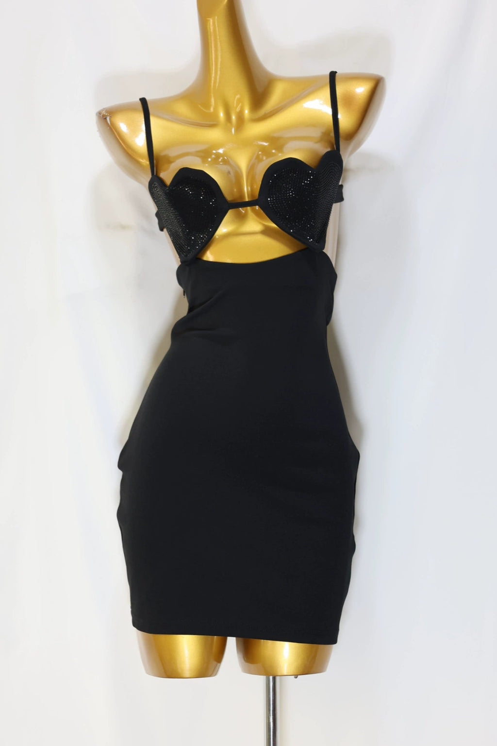 black diamond slip mini dress