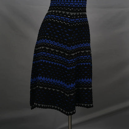 hollow sleeveless knitted dress