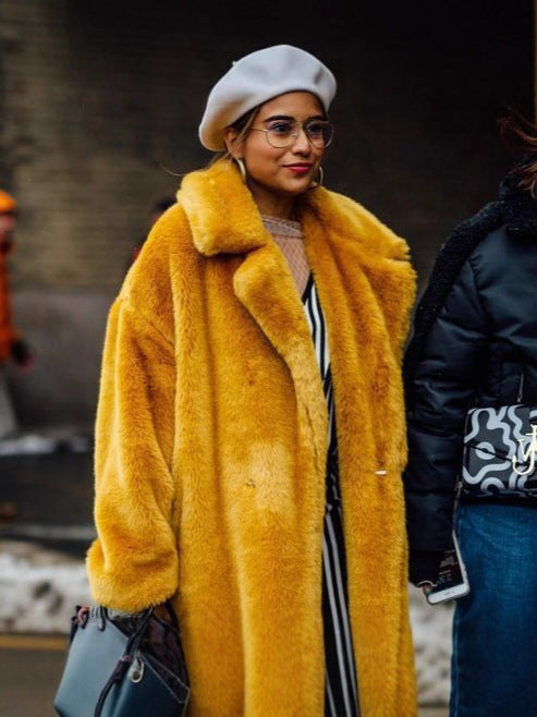 imitation fur coat thickened