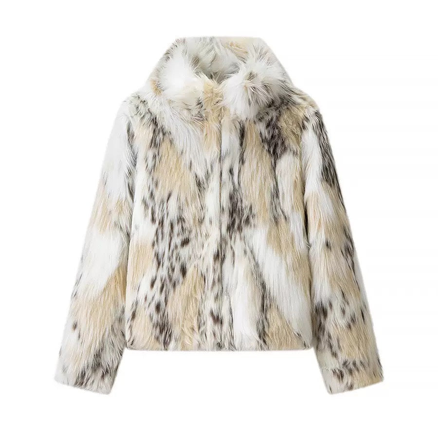 murray faux fur dyed coat