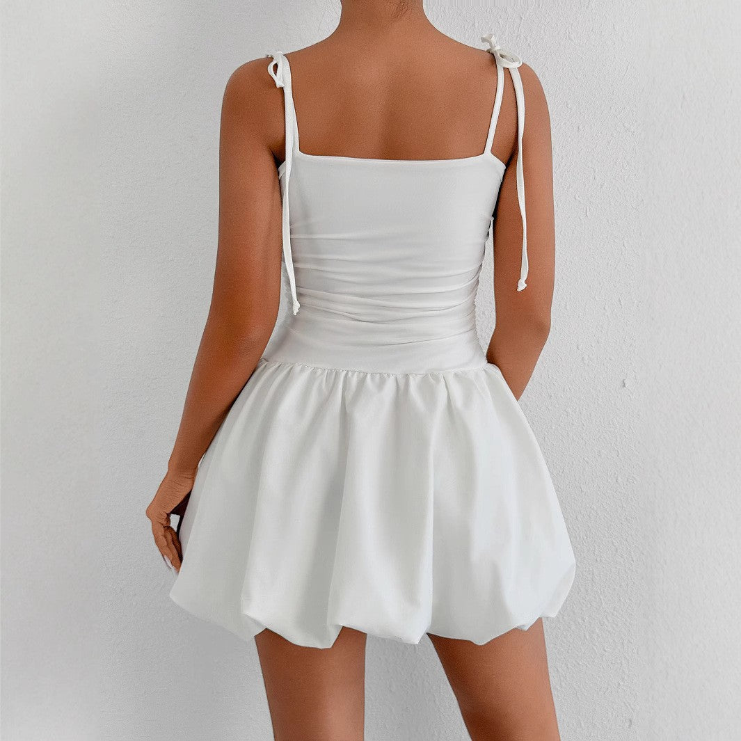 cora white Strapless mini dress