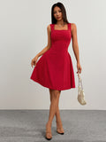 erica red slip Mini dress
