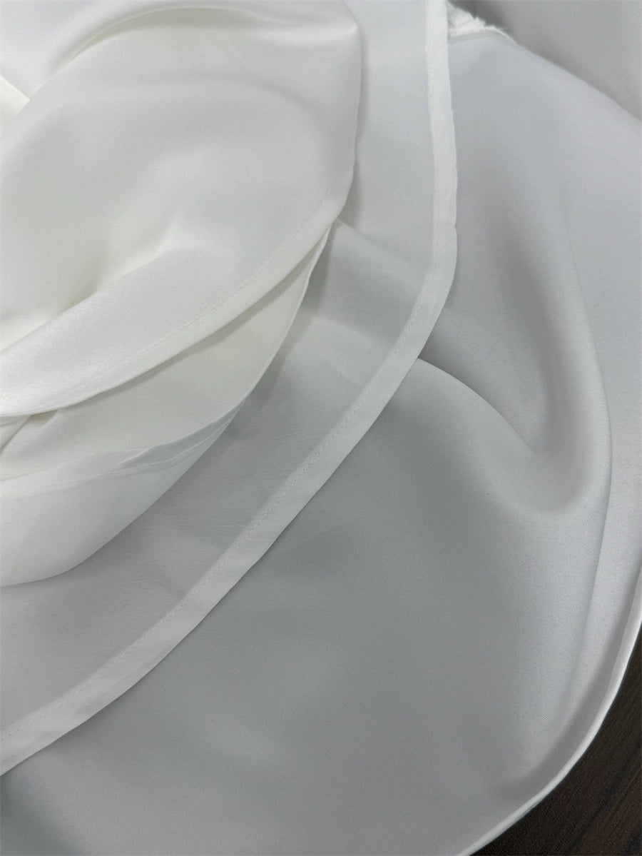 white slim mermaid skirt