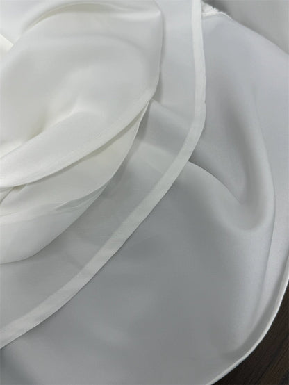white slim mermaid skirt