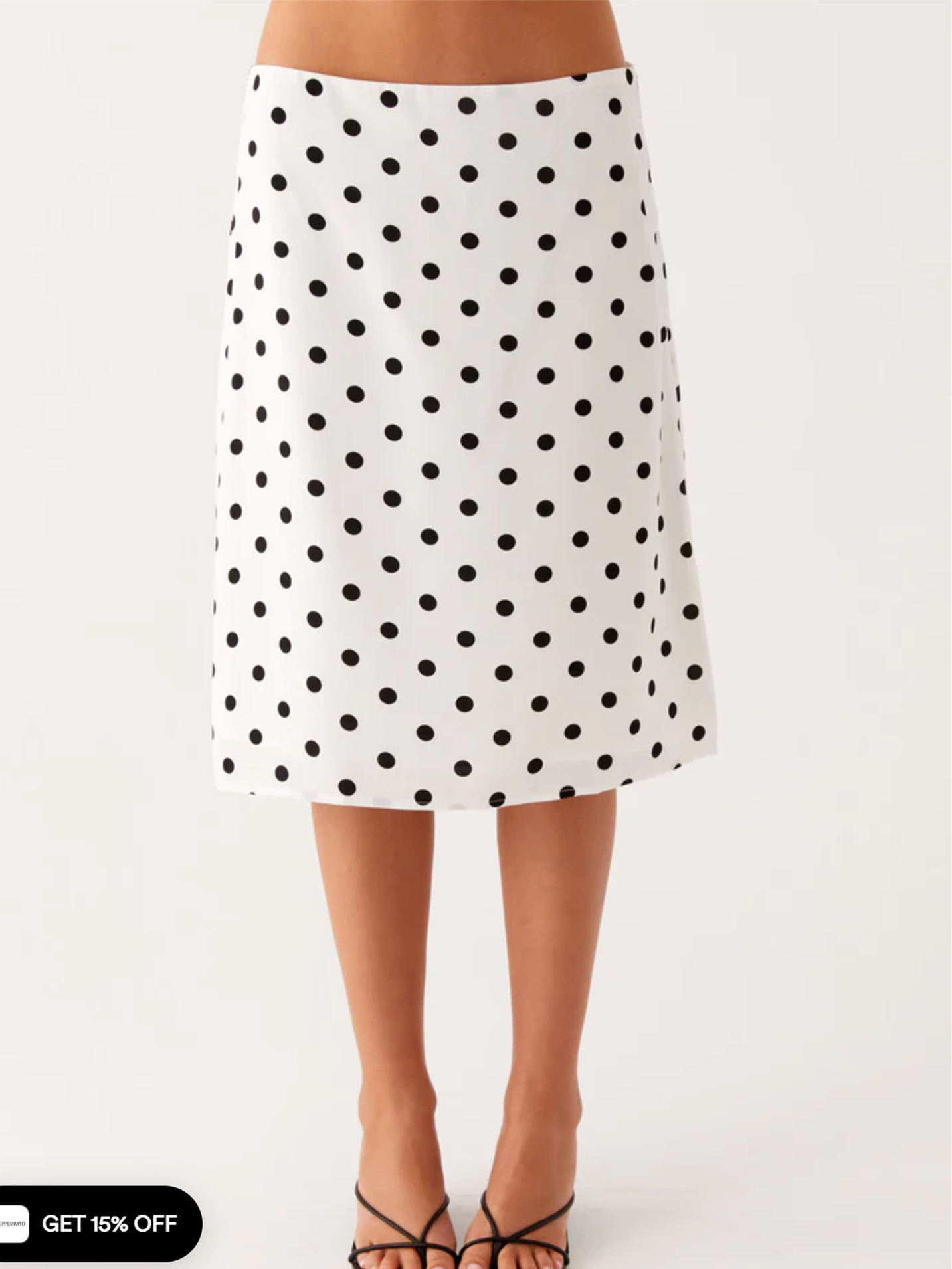 Polka Dots low-waisted long skirts