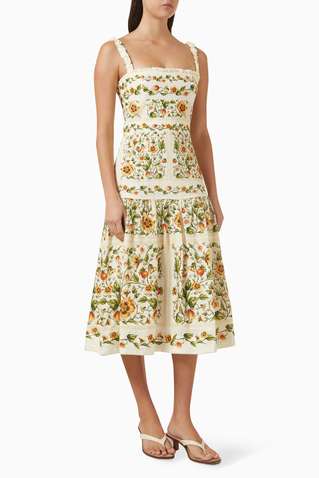 Floral print Pattern Vacation Midi dress