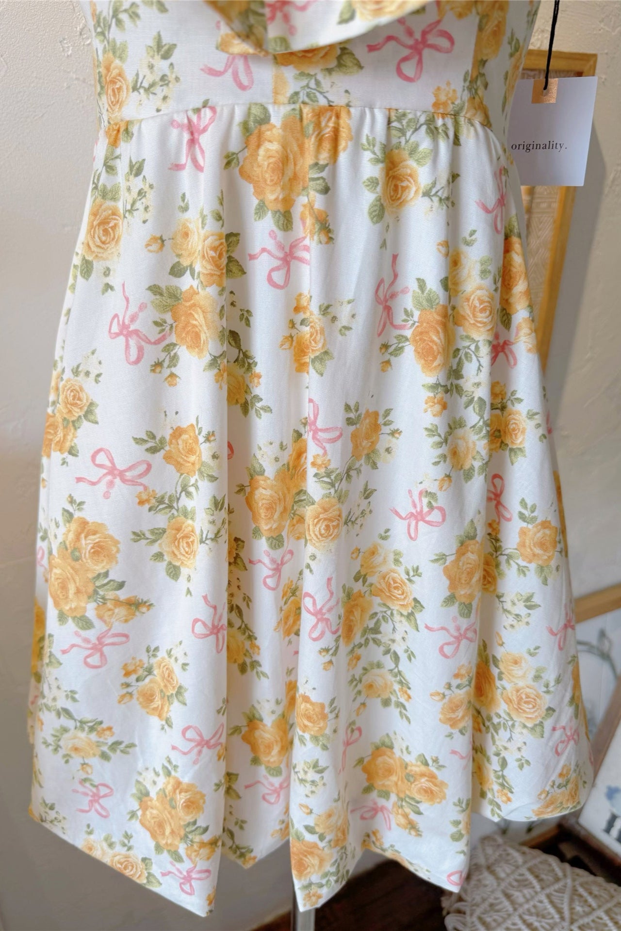 bow suspender puffy skirt