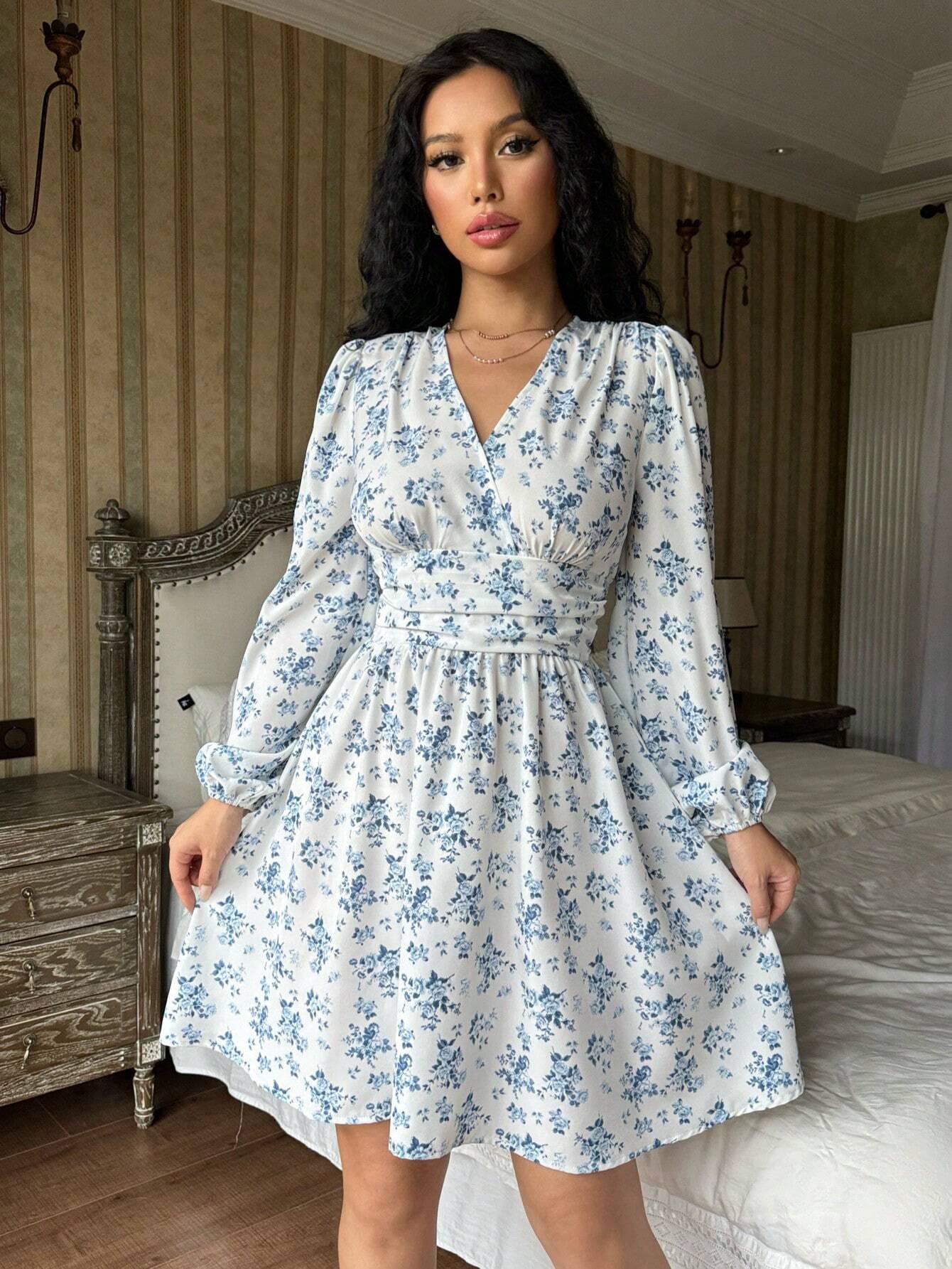 chaya white long sleeve min dress