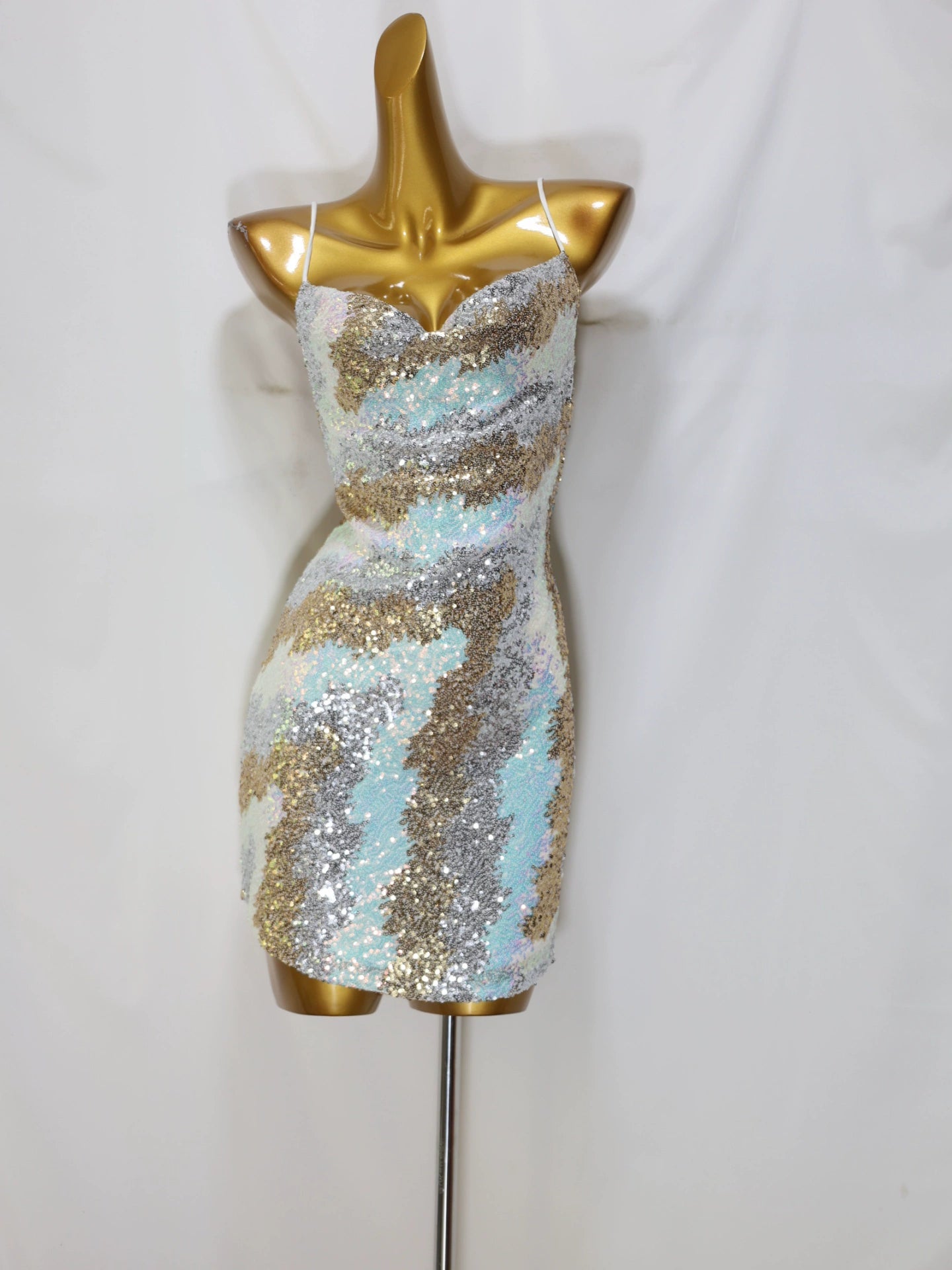 Sequin Bead Mini Dress - Sparkly Party Dress with Embellishments