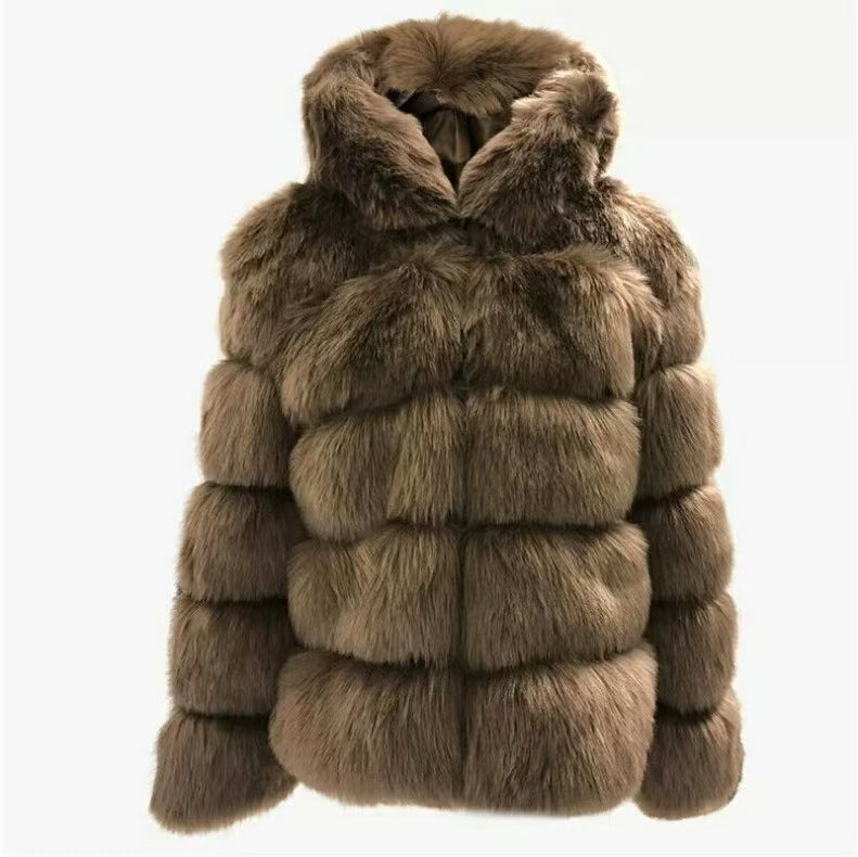 long-sleeved mink fur cardigan