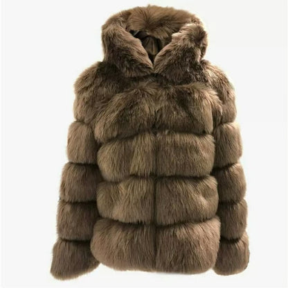 long-sleeved mink fur cardigan
