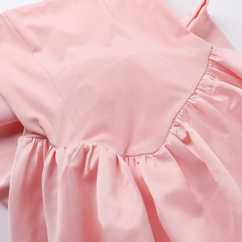 Lotus Mini Dress - Blush