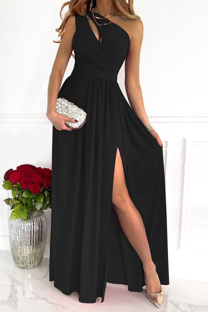 Novella One Shoulder Maxi Dress