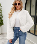 victoria Imitation Fur Top Short Jacket