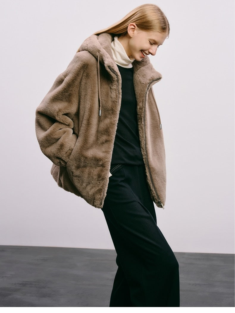fur imitation mink coat