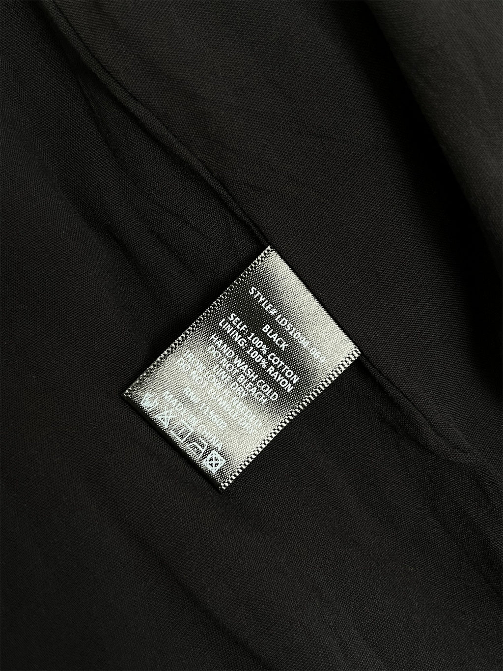 black flower bud mini dress