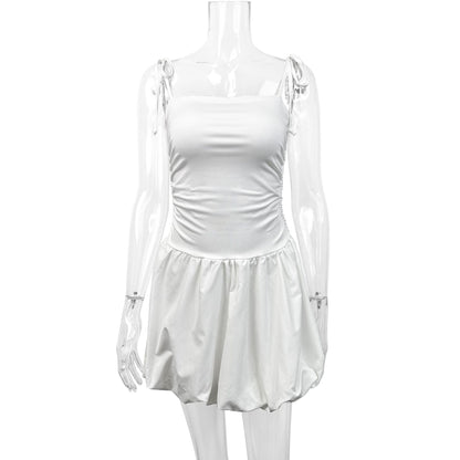 cora white Strapless mini dress