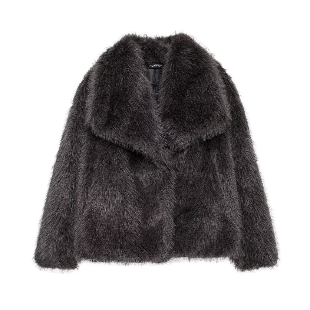 mag lambswool thick fur coat