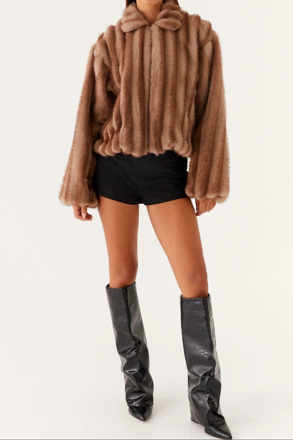 phyllis Short fur coat