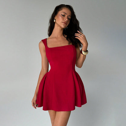 erica red slip Mini dress