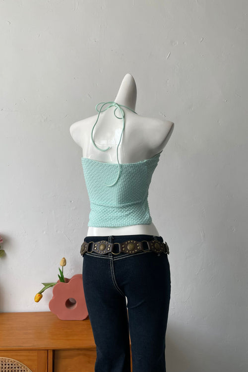 green camisole top