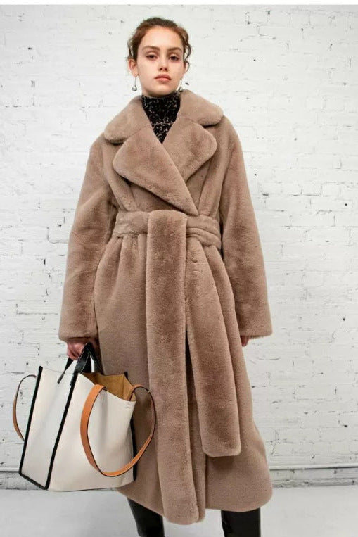 imitation fur coat thickened
