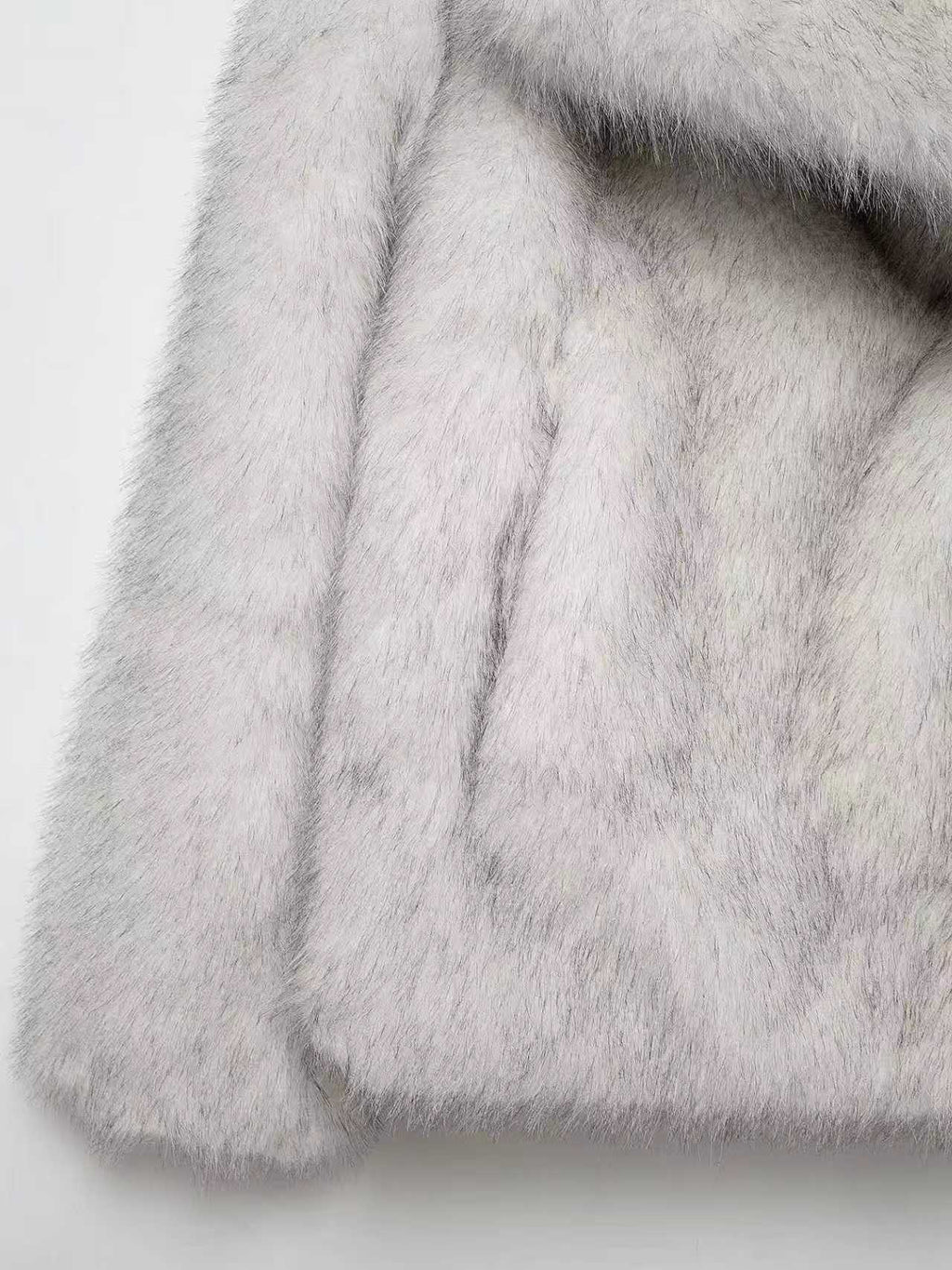modesty gradient fur coat