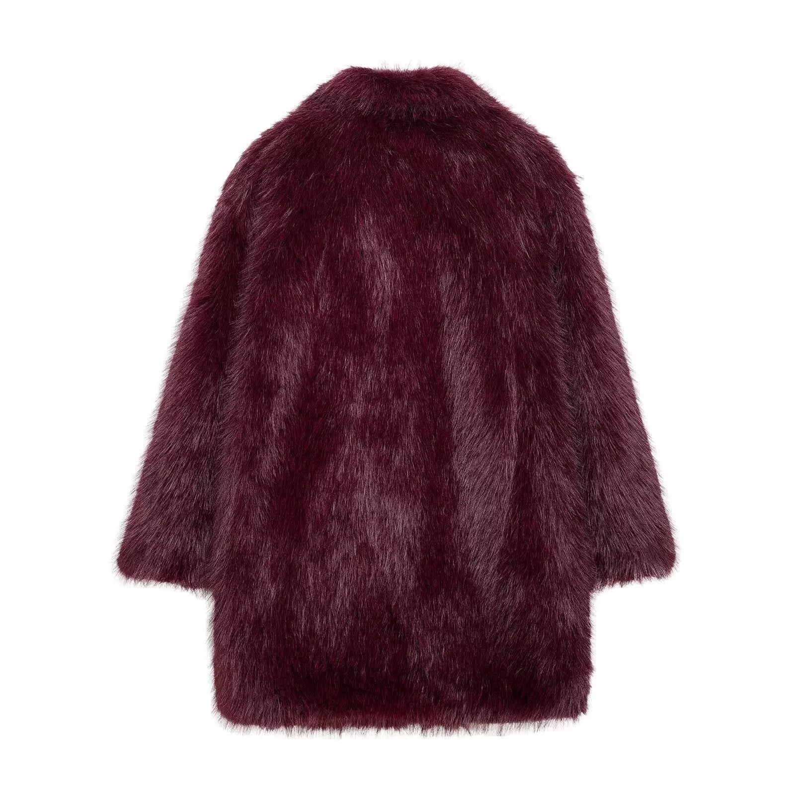 Mid-length fur imitation coat
