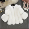 long-sleeved thickened imitation fur coat