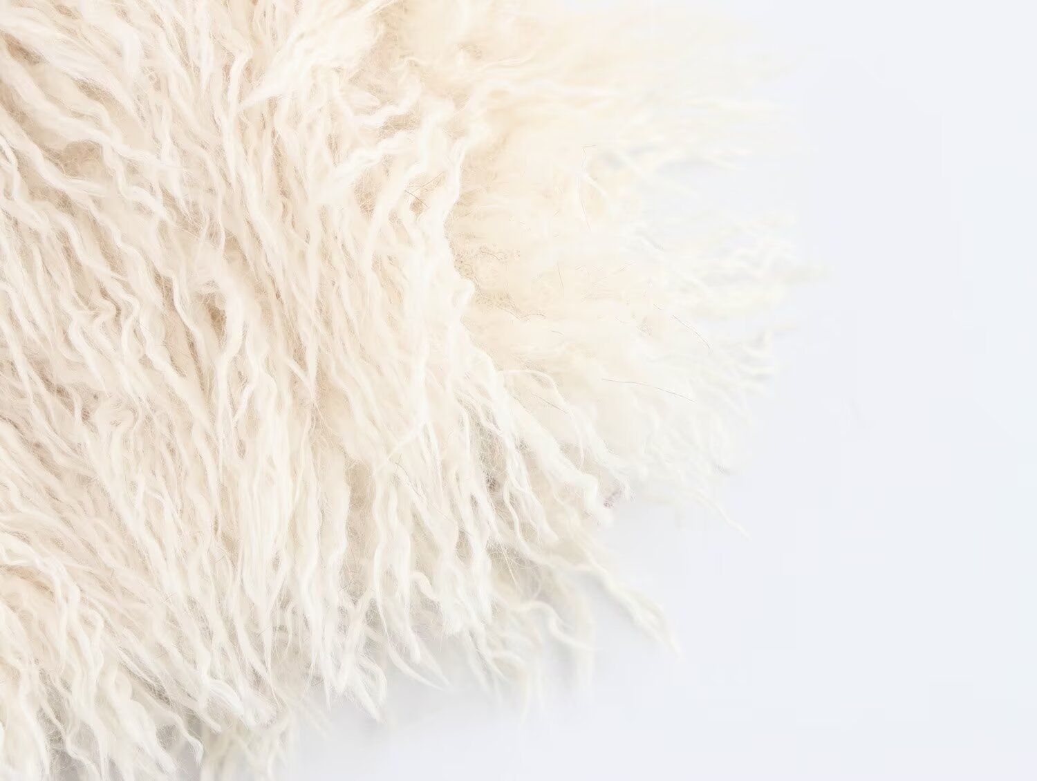 michaelia fur lapel jacket in white