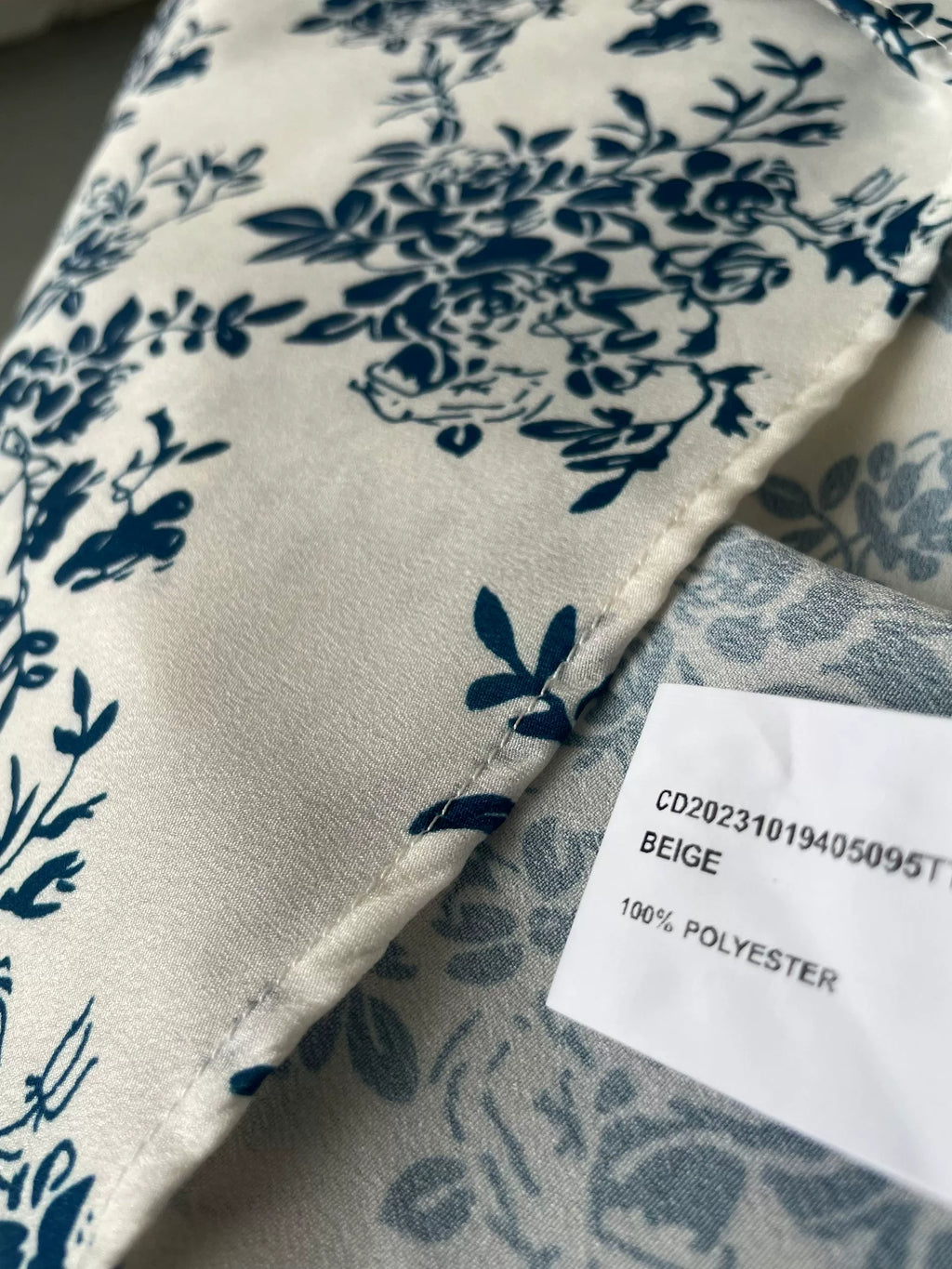 blue floral square neck vest dress