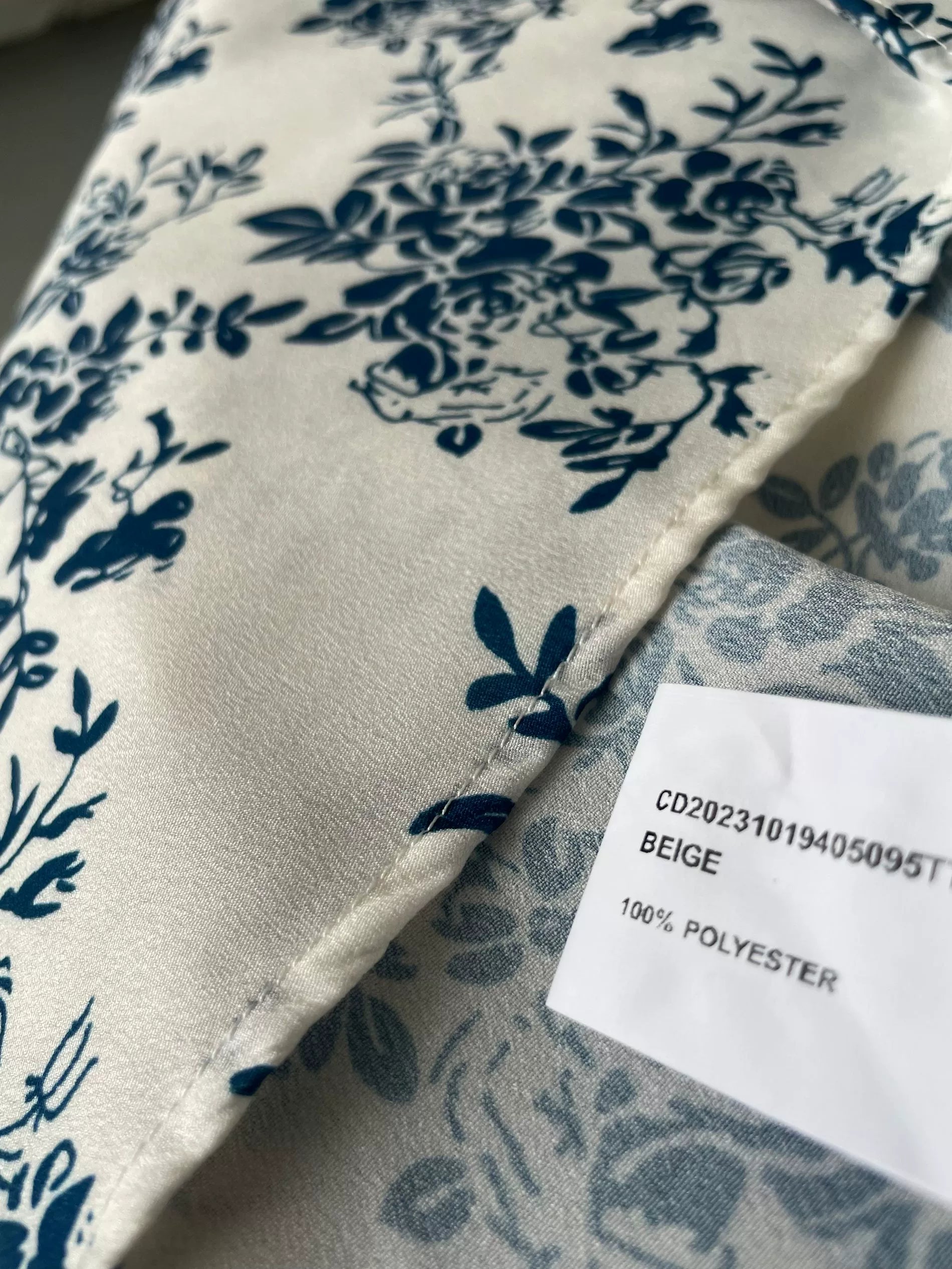 blue floral square neck vest dress